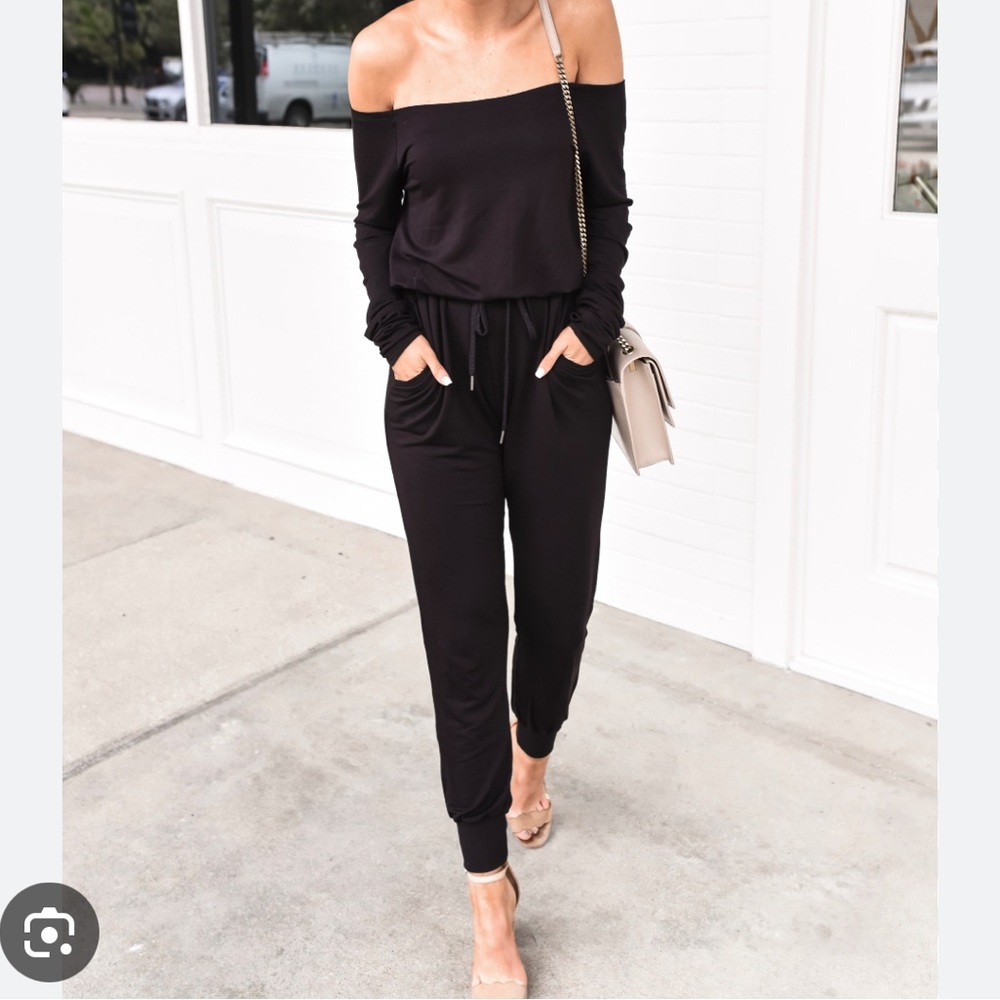 Express X Olivia Culpo jumpsuit. Black, XS. Brand new with tags.